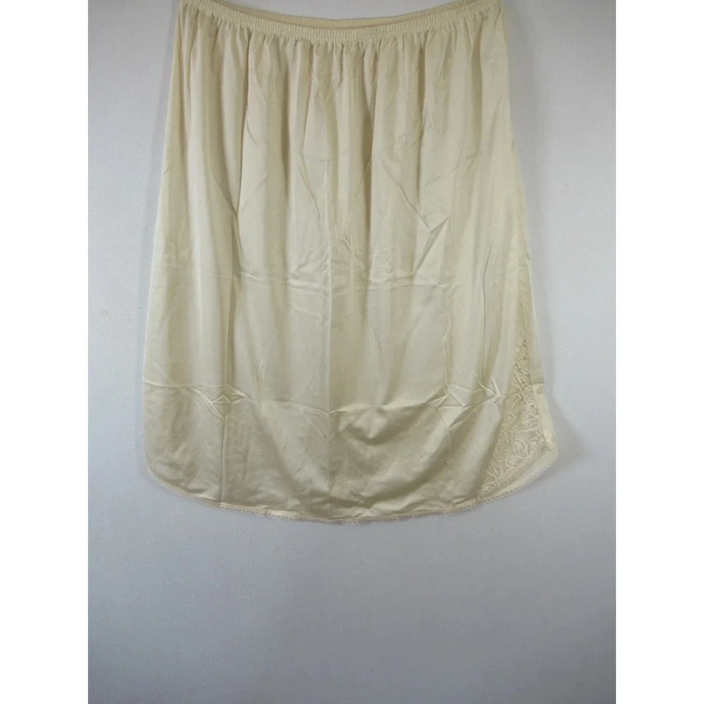6 Vintage Satin Half Slips Lot Size XL Nylon Skirt Bali Vassarette Bestform